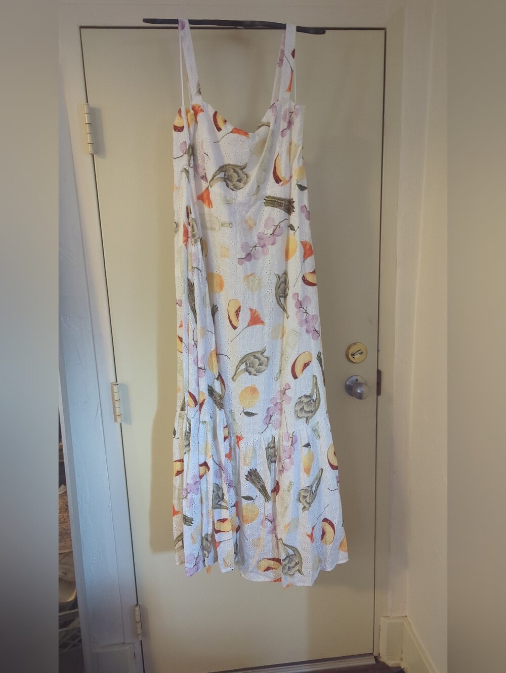 AQUA x Lisa Says Gah Printed Eyelet Maxi Dress NWT XXL - Picture 6 of 7